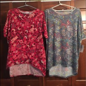 2 Small LulaRoe IRMA’s